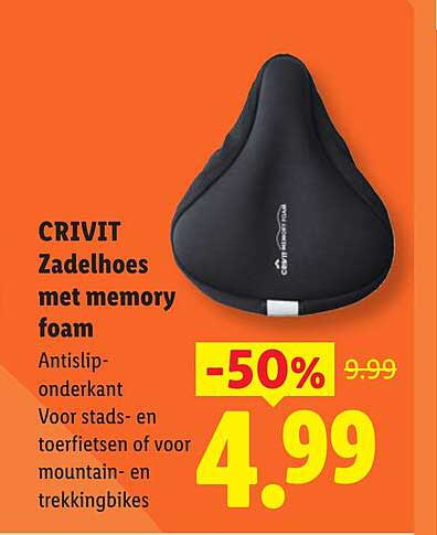 CRIVIT Zadelhoes met memory foam