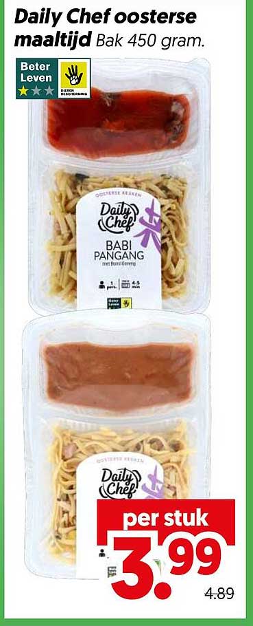 Daily Chef oosterse maaltijd Bak 450 gram
