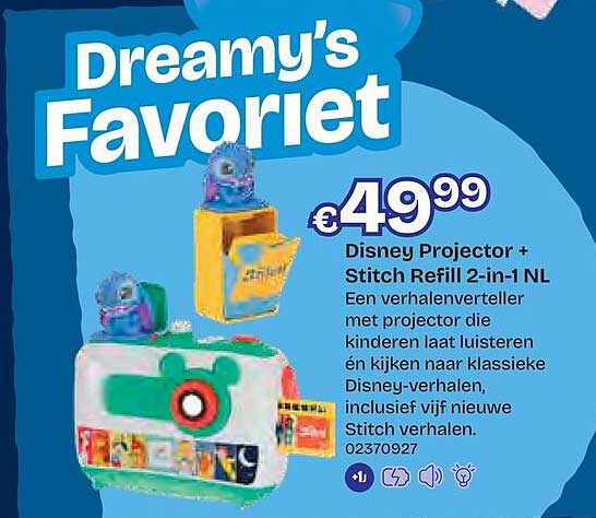 Disney Projector + Stitch Refill 2-in-1 NL