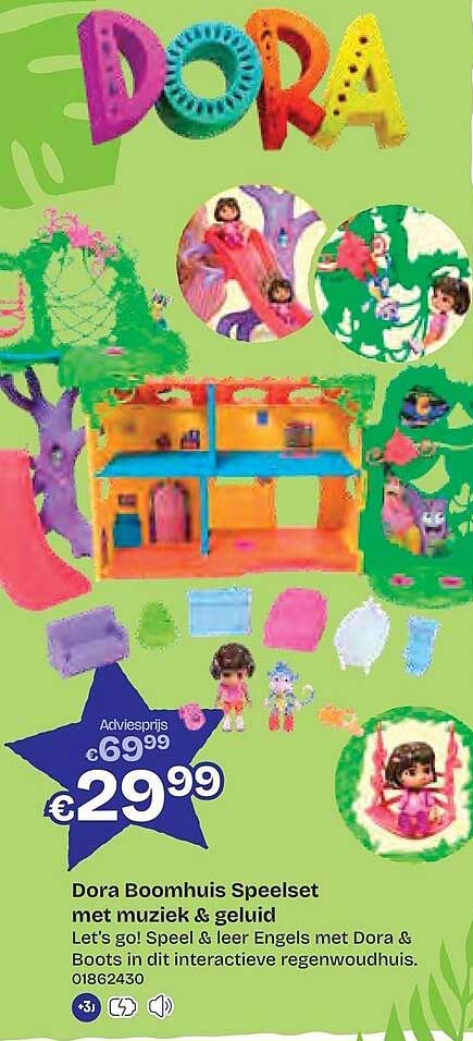 Dora Boomhuis Speelset met muziek & geluid