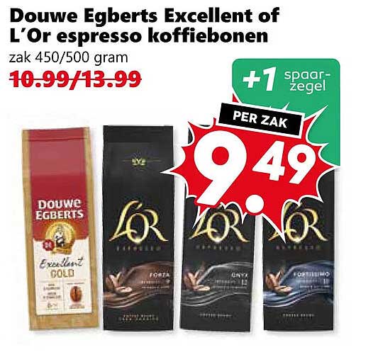 Douwe Egberts Excellent of L'Or espresso koffiebonen