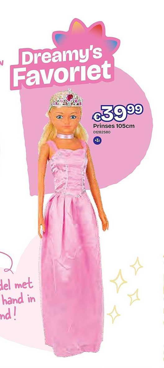 Dreamy's Favoriet Prinses 105cm