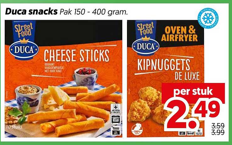 Duca snacks Pak 150 - 400 gram