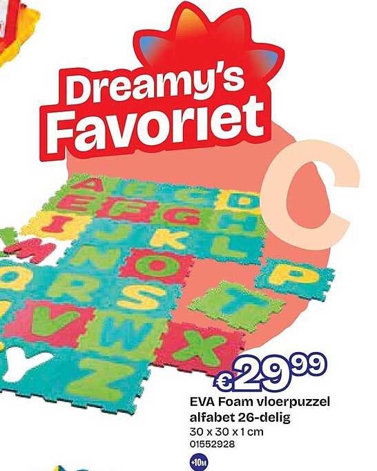 EVA Foam vloerpuzzel alfabet 26-delig