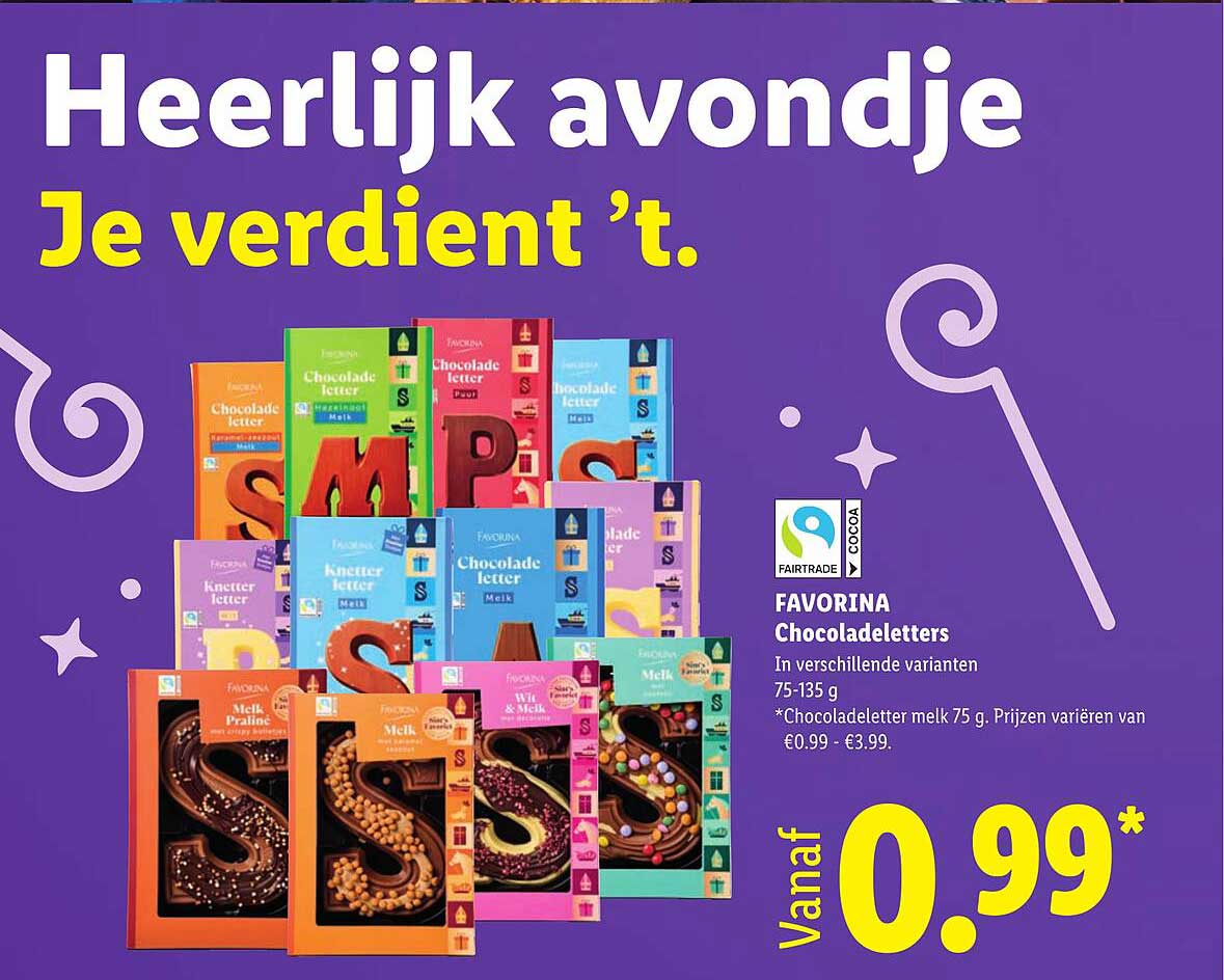 FAVORINA Chocoladeletters