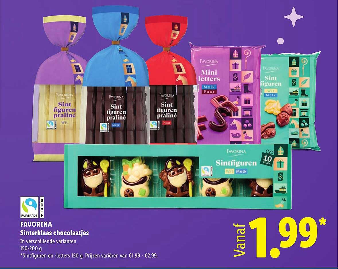 FAVORINA Sinterklaas chocolaatjes