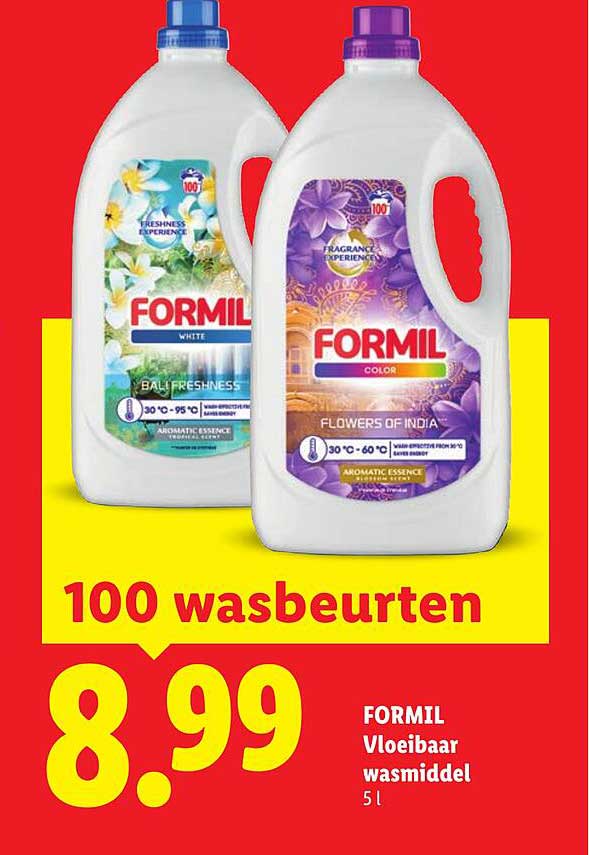 FORMIL Vloeibaar wasmiddel 5 l 100 wasbeurten