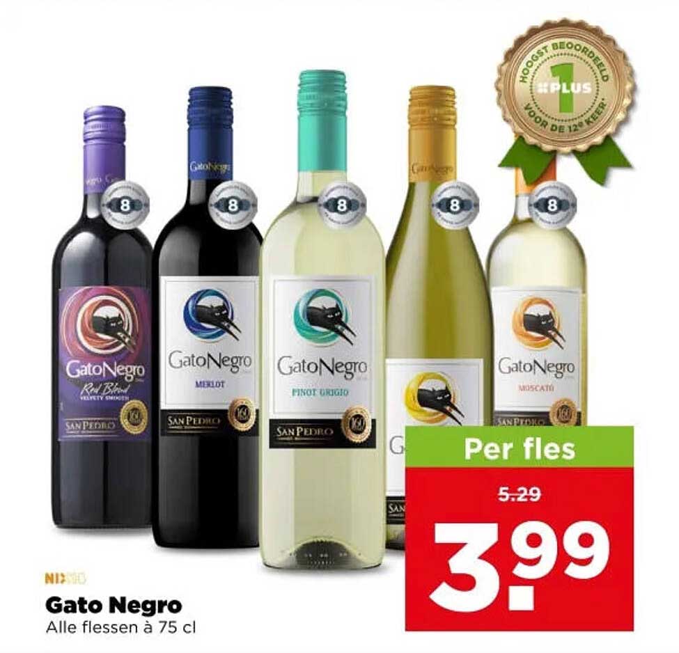 Gato Negro Alle flessen á 75 cl Per fles