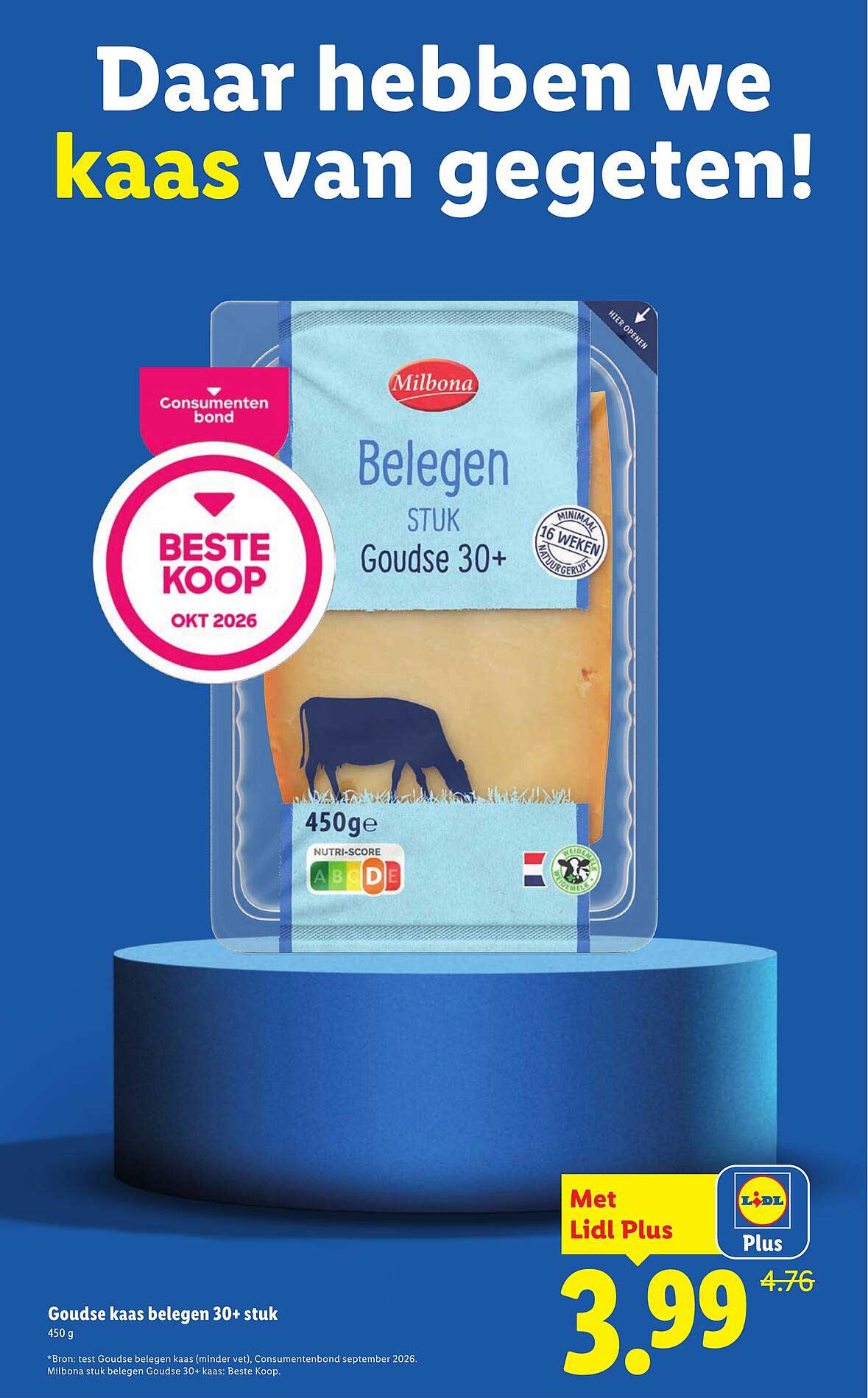 Goudse kaas belegen 30+ stuk