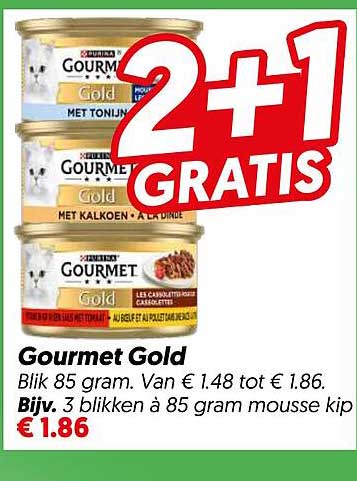 Gourmet Gold 2+1 GRATIS