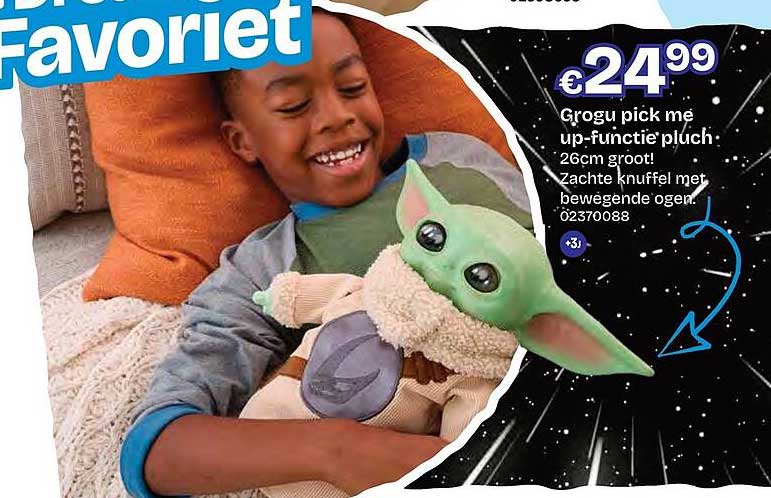 Grogu pick me up-functie plush