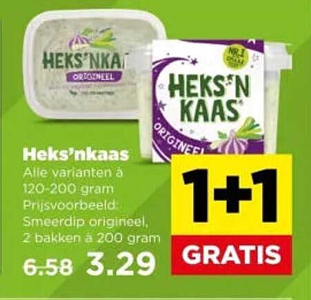 Heks’nkaas 1+1 GRATIS