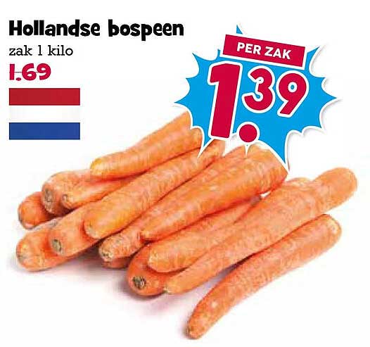 Hollandse bospeen zak 1 kilo