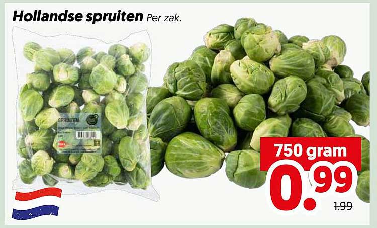 Hollandse spruiten Per zak.