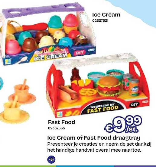 Ice Cream of Fast Food draagtray