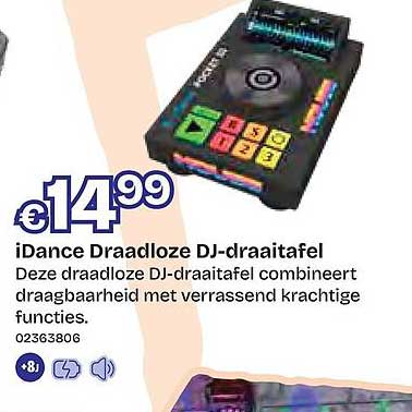 iDance Draadloze DJ-draaitafel