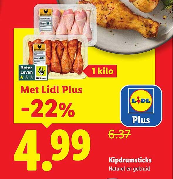 Kipdrumsticks Naturel en gekruid -22%