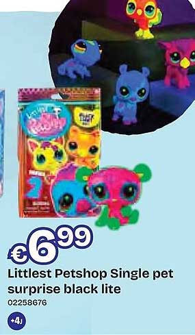 Littlest Petshop Single pet surprise black lite