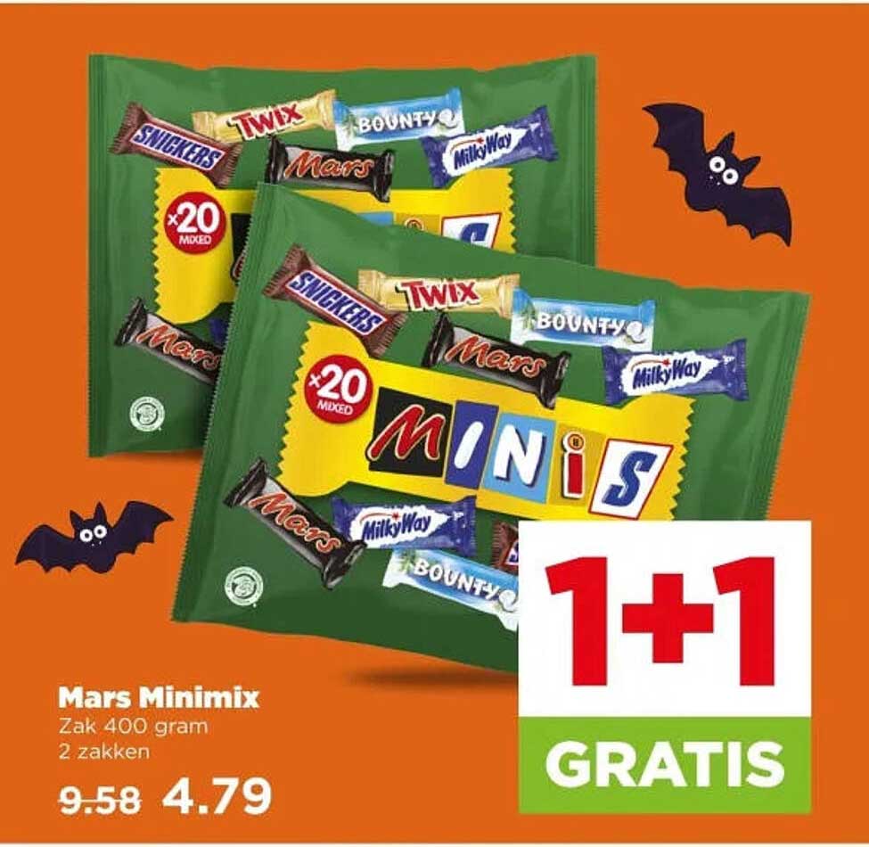 Mars Minimix Zak 400 gram 2 zakken 1+1 GRATIS
