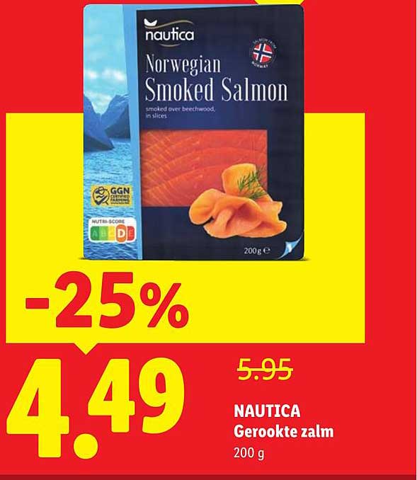 NAUTICA Gerookte zalm -25%