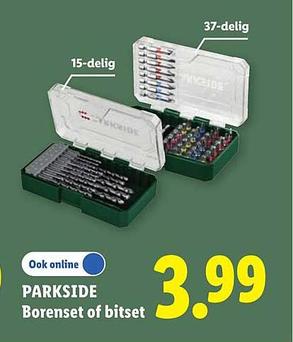 PARKSIDE Borenset of bitset