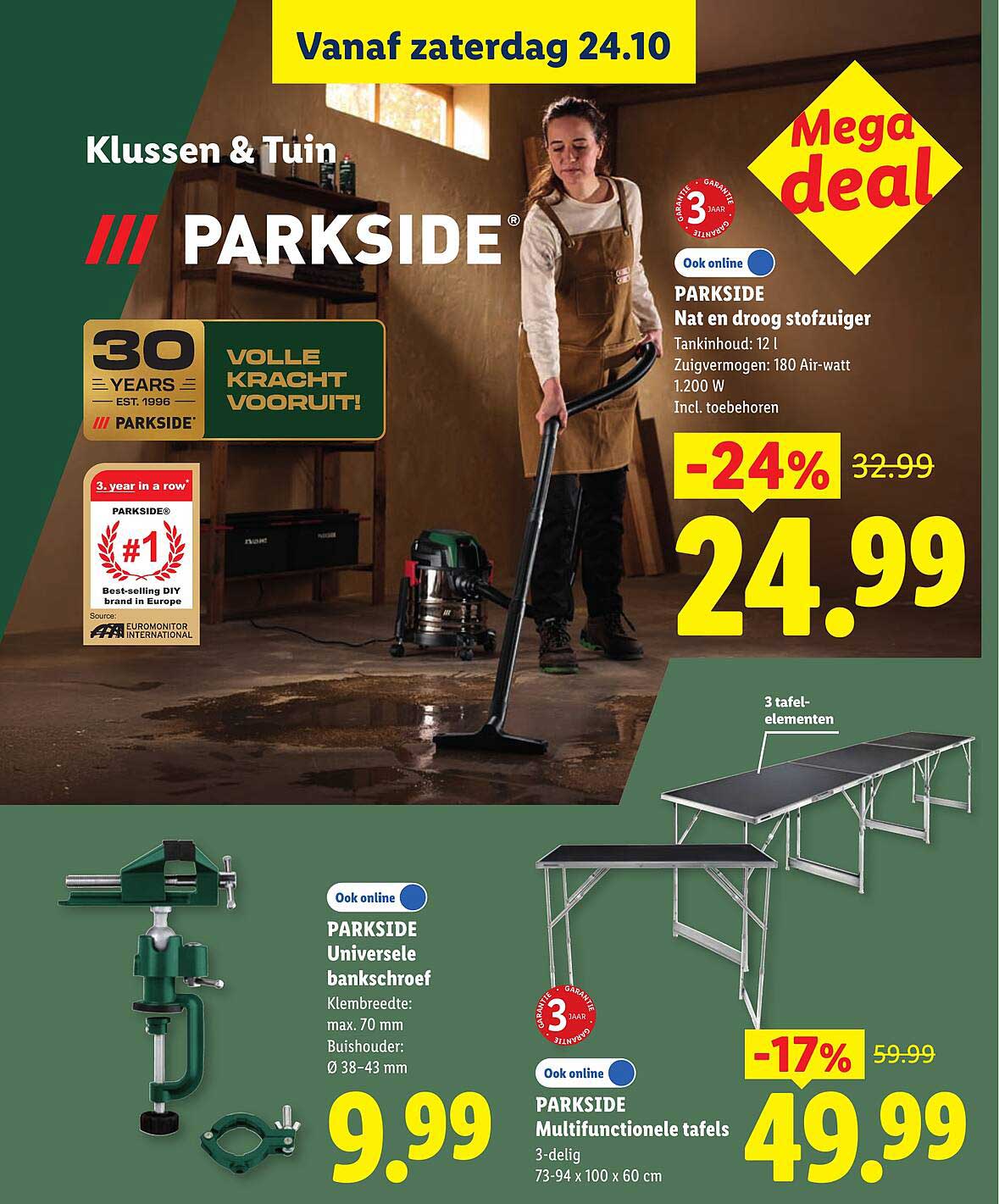 PARKSIDE Nat en droog stofzuiger