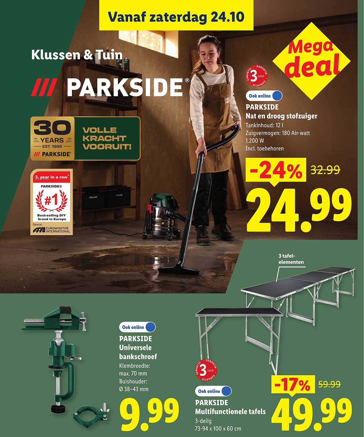 PARKSIDE Nat en droog stofzuiger