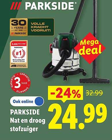 PARKSIDE Nat en droog stofzuiger Mega deal