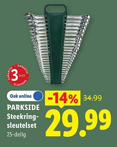 PARKSIDE Stekring-sleutelset 25-delig -14%