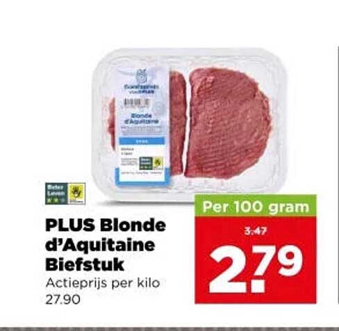 PLUS Blonde d’Aquitaine Biefstuk