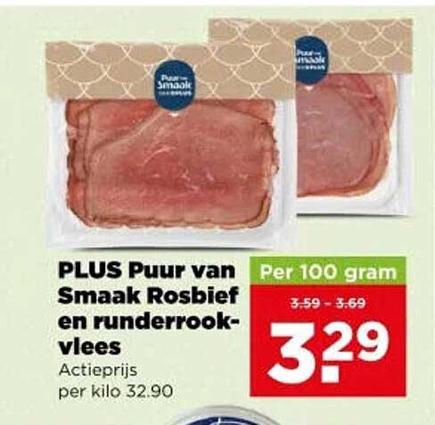 PLUS Puur van Smaak Rosbief en runderrookvlees