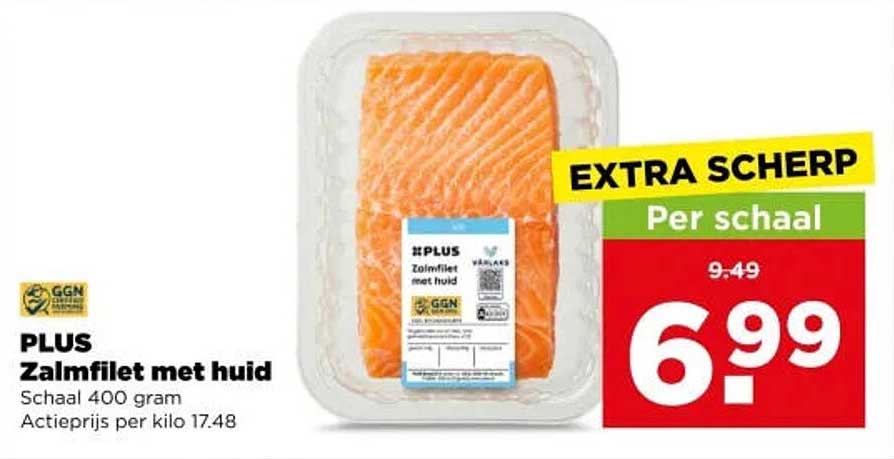 PLUS Zalmfilet met huid