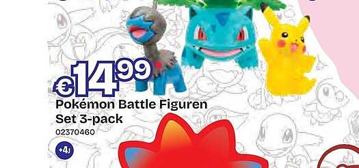 Pokémon Battle Figuren Set 3-pack