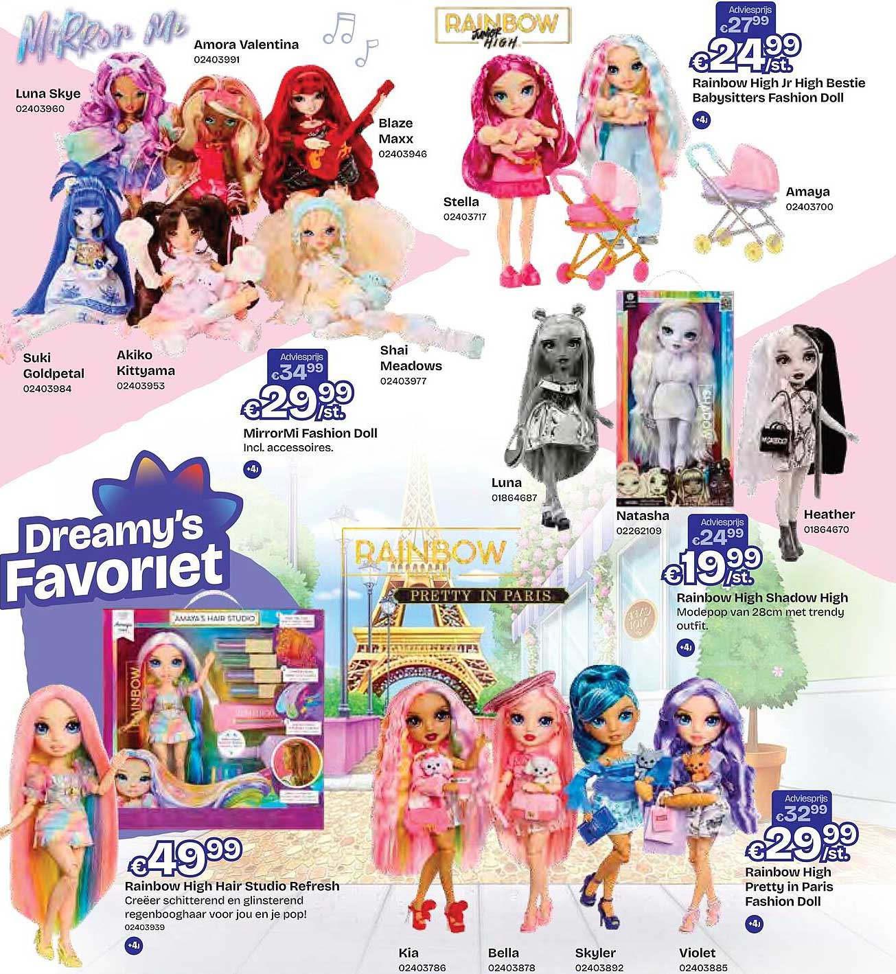 Rainbow High Jr High Bestie Babysitters Fashion Doll