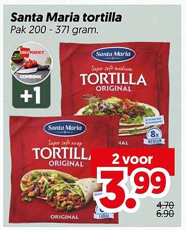Santa Maria tortilla Pak 200 - 371 gram. 2 voor