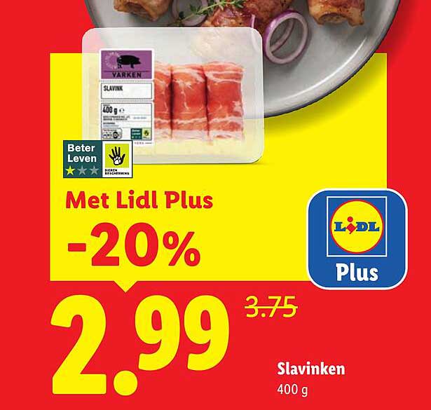 Slavinken 400 g Met Lidl Plus -20%