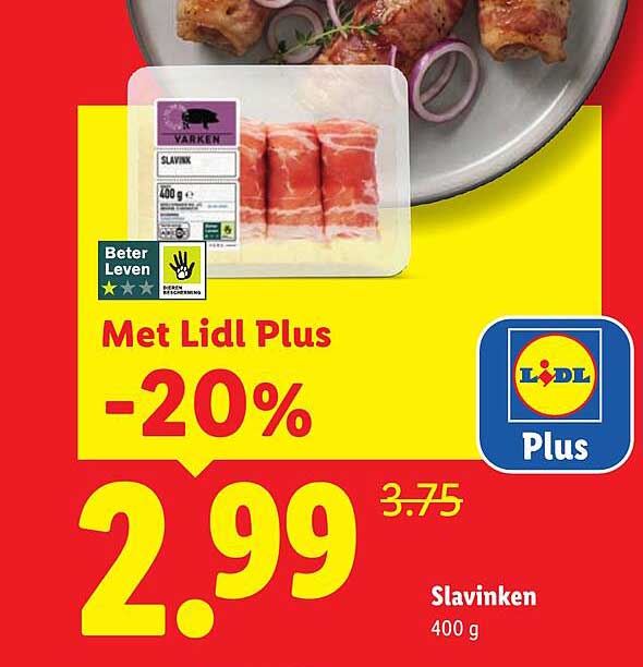 Slavinken 400 g Met Lidl Plus -20%