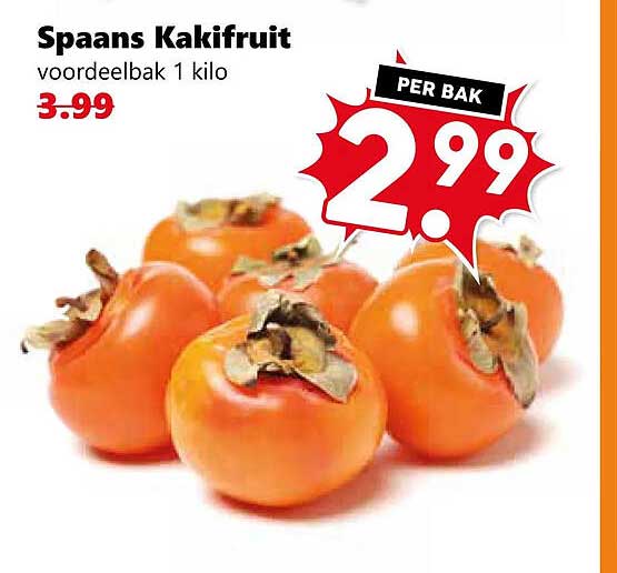 Spaans Kakifruit voordeelbak 1 kilo