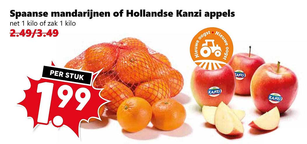 Spaanse mandarijnen of Hollandse Kanzi appels
