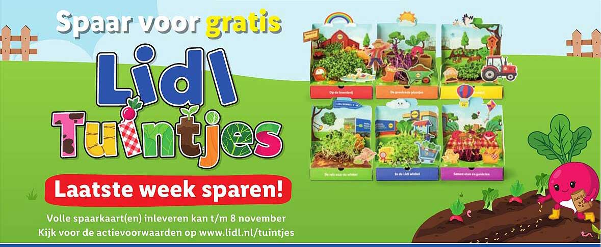 Spaar voor gratis Lidl Tuintjes - Laatste week sparen!
