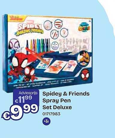 Spidey & Friends Spray Pen Set Deluxe