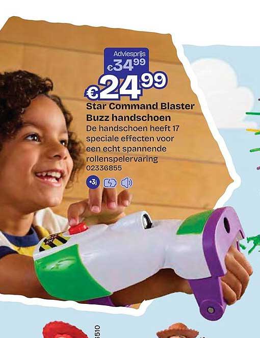 Star Command Blaster Buzz handschoen