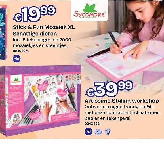 Stick & Fun Mozaïek XL Schattige dieren