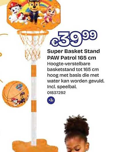Super Basket Stand PAW Patrol 165 cm