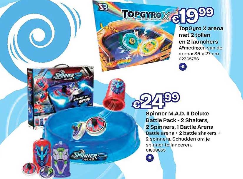 TopGyro X arena met 2 tollen en 2 launchers
