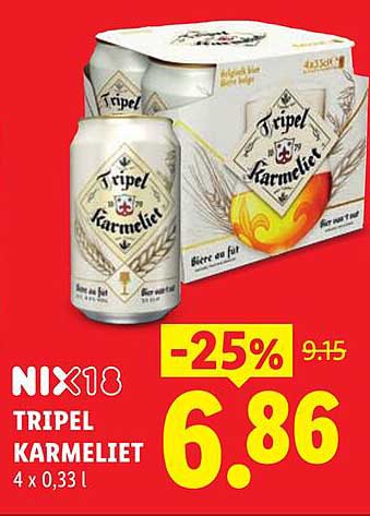 TRIPEL KARMELIET -25%