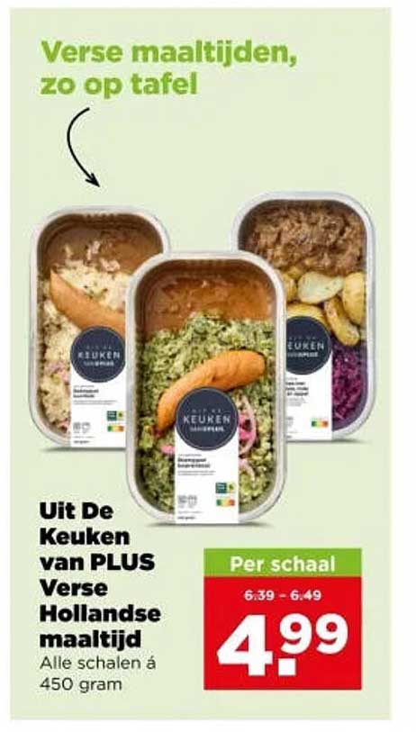 Uit De Keuken van PLUS Verse Hollandse maaltijd