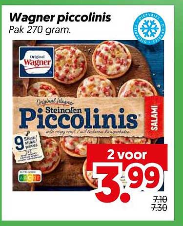 Wagner piccolinis Pak 270 gram.
