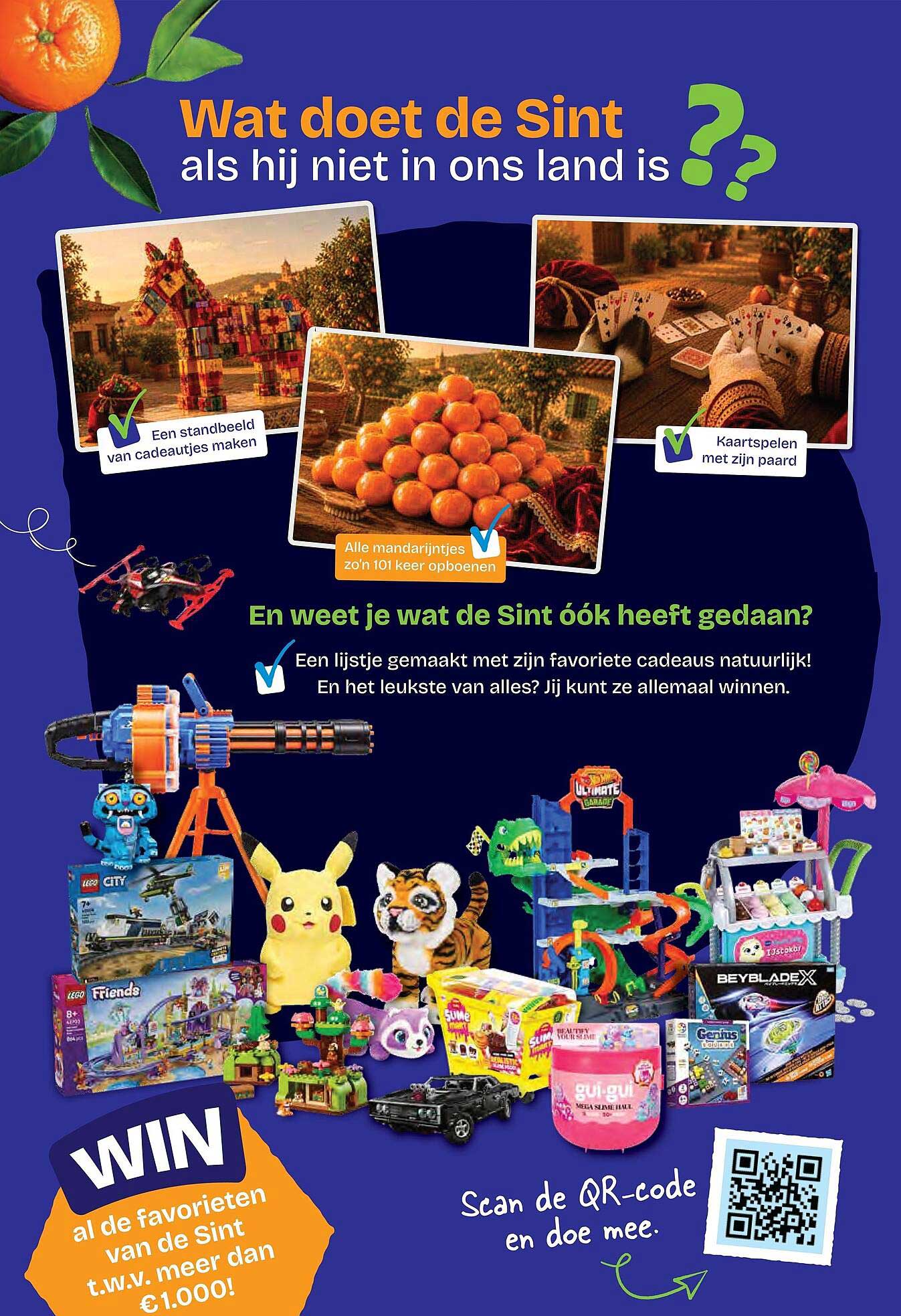 Wat doet de Sint als hij niet in ons land is ?