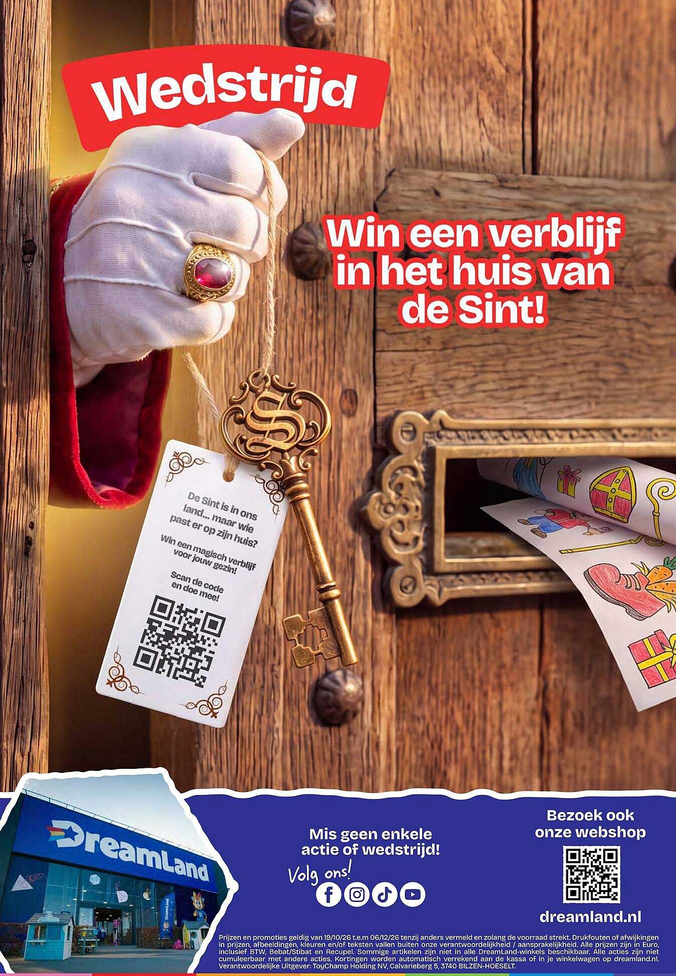Win een verblijf in het huis van de Sint!